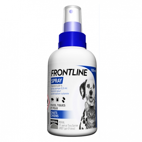Frontline Spray 100 ml Anti-Parasite Spray for Dogs and Cats (Puppies /  Kittens)